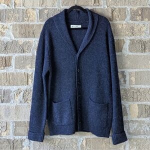 NWOT Line of Trade The Dockside Shawl Cardigan Medium 100% Shetland Wool